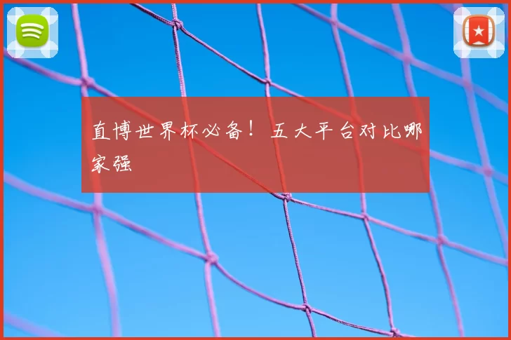直博世界杯必备！五大平台对比哪家强